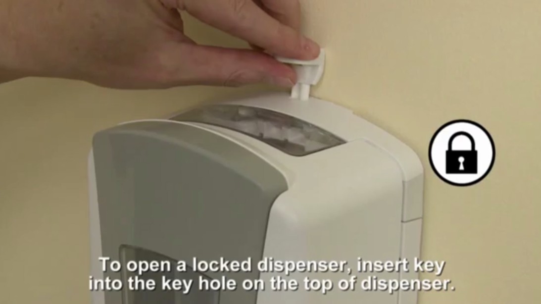 Generic skeleton key opening a standard dispenser