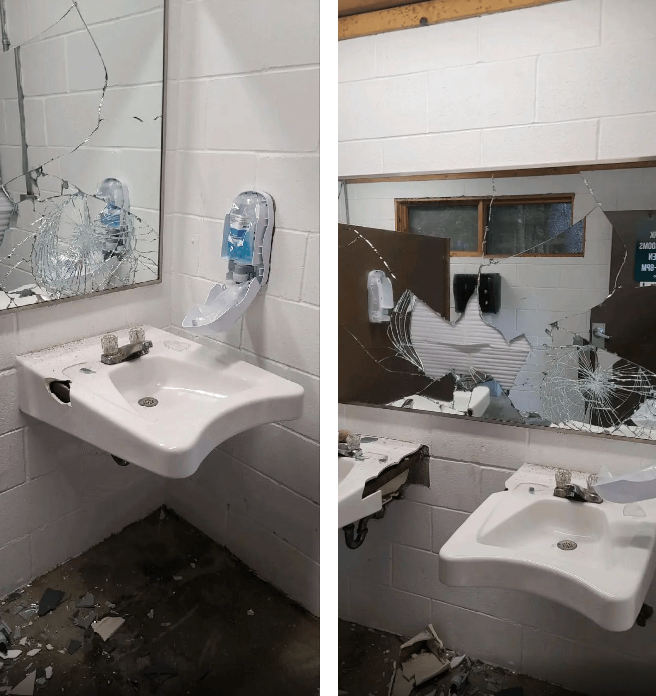 Vandalism Strikes Malta Community Park's Woman's Restroom
