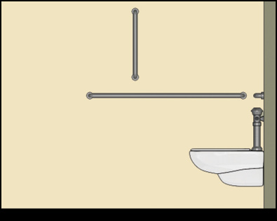 Vertical grab bar location.