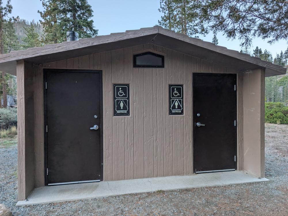 Remote campground restroom facility